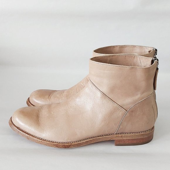 Brunello Cucinelli Ankle Boots Women's Size 38 Leather Back Zip Closure … - Picture 4 of 13